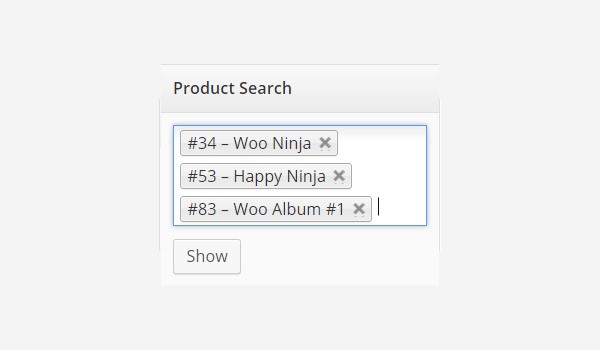 product names in search