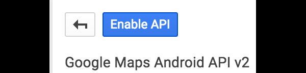 Enable API button