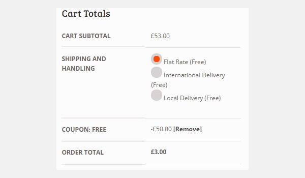 Cart showing 50 pounds discount