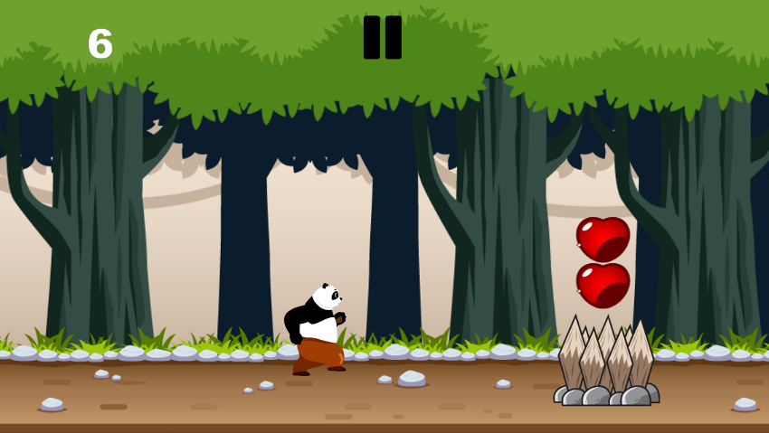 Panda forrest run screenshot