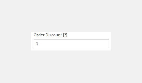 Order Discount
