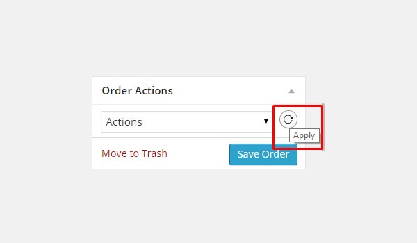 Apply icon for Order Actions