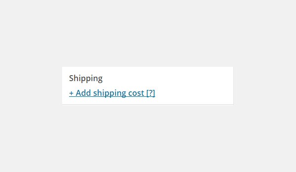 Add shipping cost