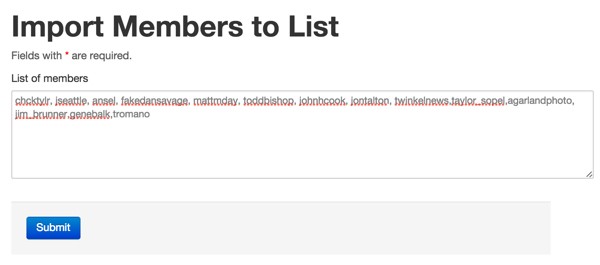 Twitter List API Import Twitter Accounts to List