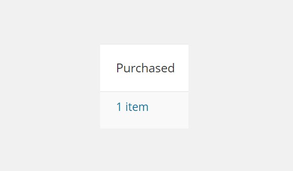 Number of items purchased
