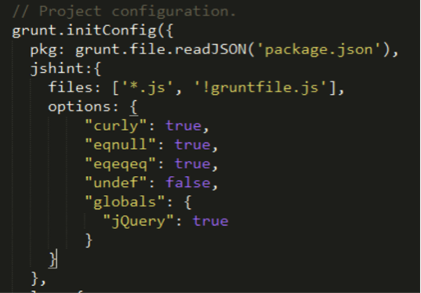 Code for the initConfig function modified