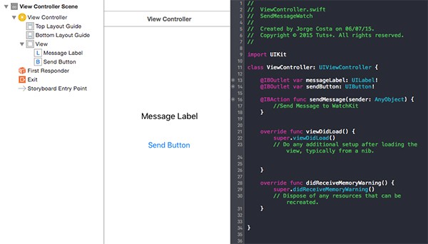 iOS App - Creating Controls and Connect IBOutlets and IBAction