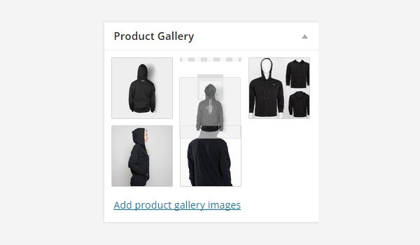 Reordering images in the product gallery