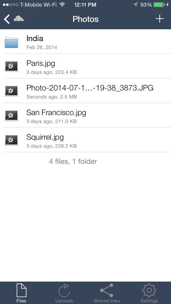 OwnCloud iOS App Uploaded Photos
