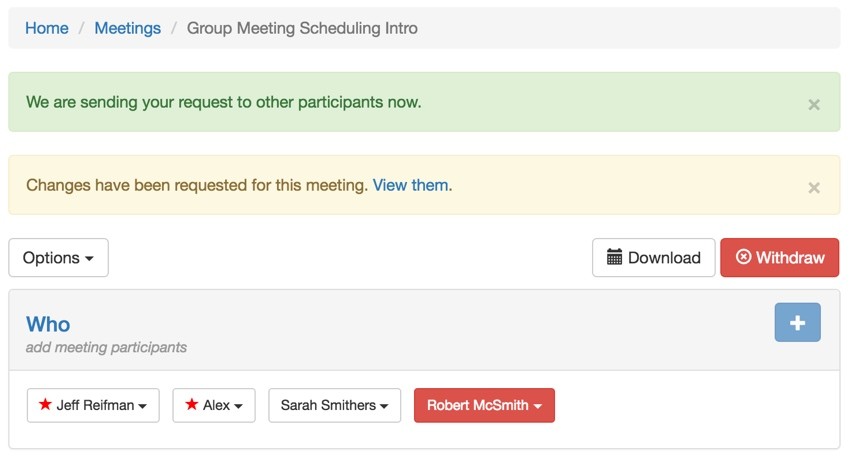Startup Series Group Scheduling - Confirming Your Request