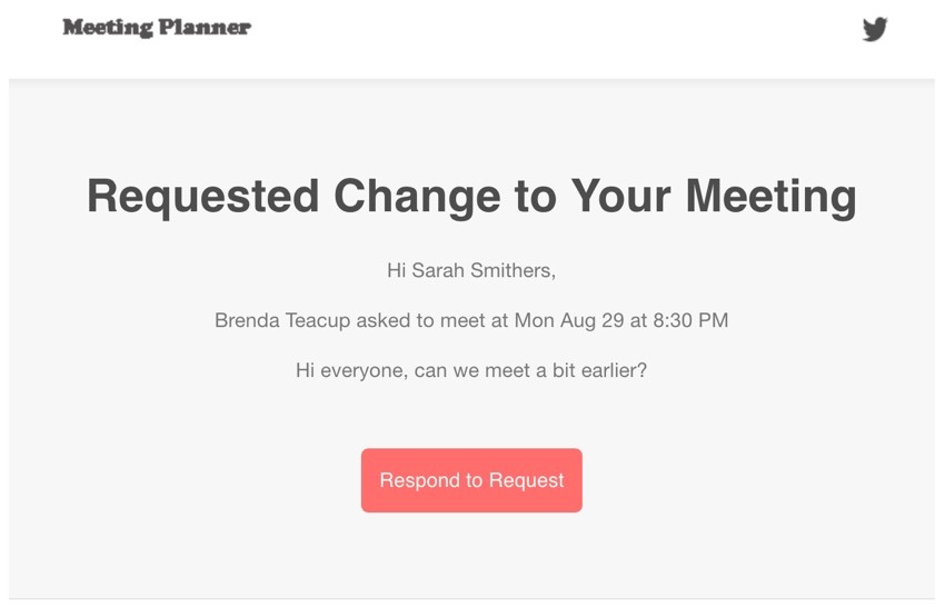 Startup Series Group Scheduling - Email Notification of Requested Changes to Participants