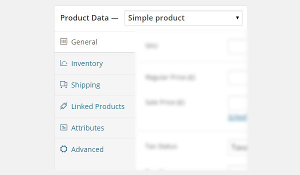 select Simple product from the Product Data