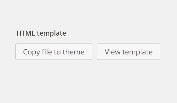 HTML template options