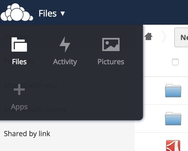 OwnCloud Files Apps Add