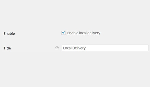 Enable local delivery