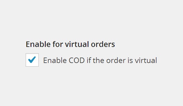 Enable for Virtual Orders