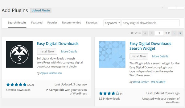 Easy Digital Downloads Installation  General Settings