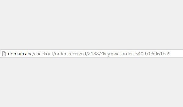 URL with endpoint order-received