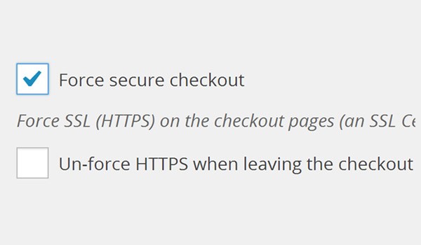 Force secure checkout