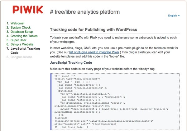 Piwik Tracking Code in Javascript