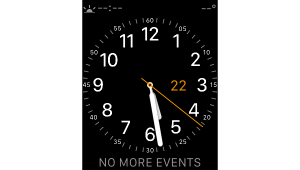 Initial watch face