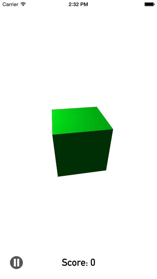 Cube colour change