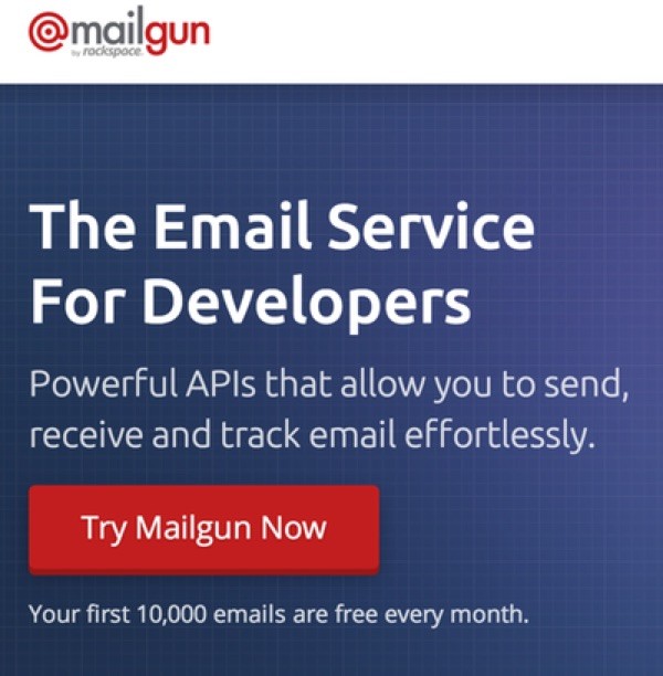 Mailgun Home Page