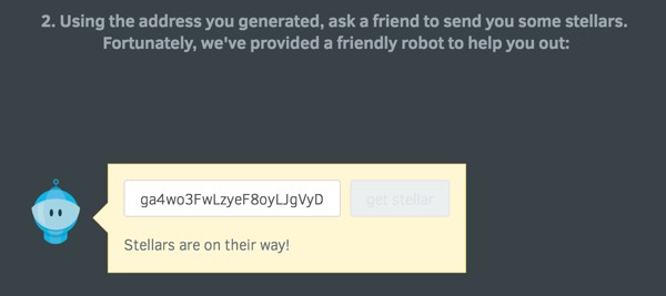 Steller API Demonstration Wizard Robot Currency Delivery
