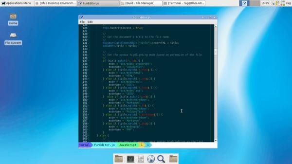 FunEditor on Arch Linux