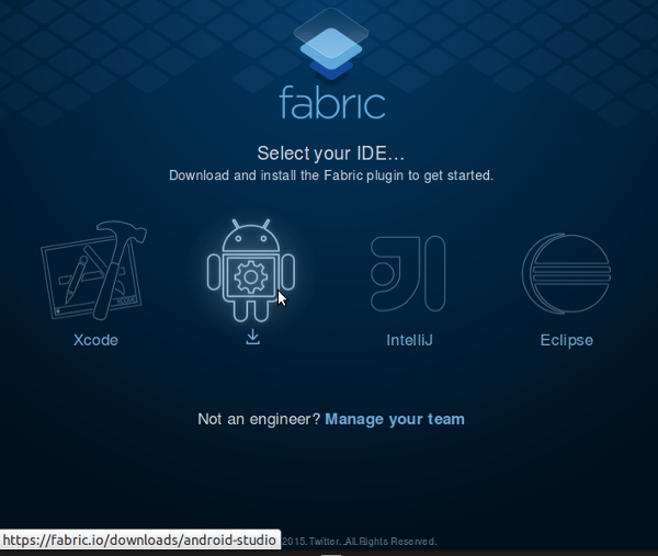 Download Fabric for Android Studio