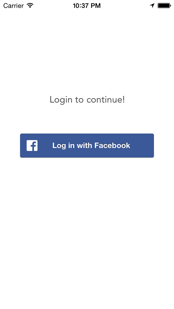 Log In with Facebook