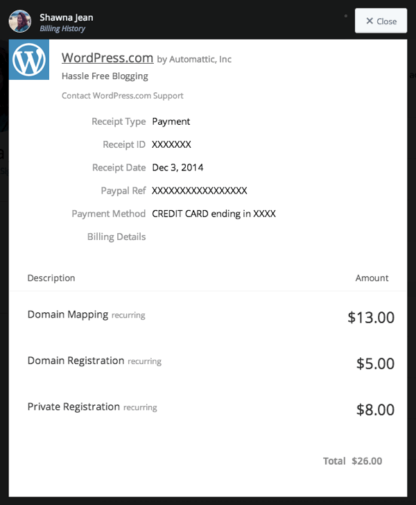 WordPress Credit Card Recurring Billing