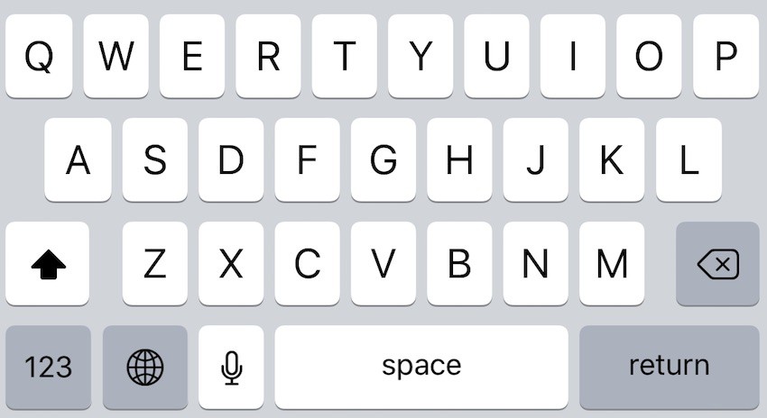 Dictation in the iOS keyboard