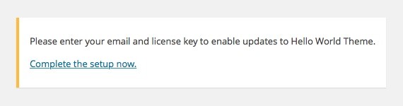 Reminder for updating the license settings