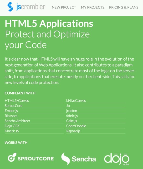 JScrambler Protect and Optimize HTML5 Applications