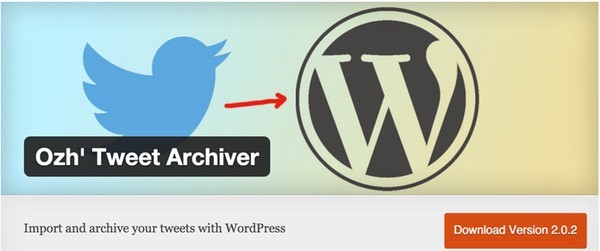 Tweet Archiver WordPress Plugin