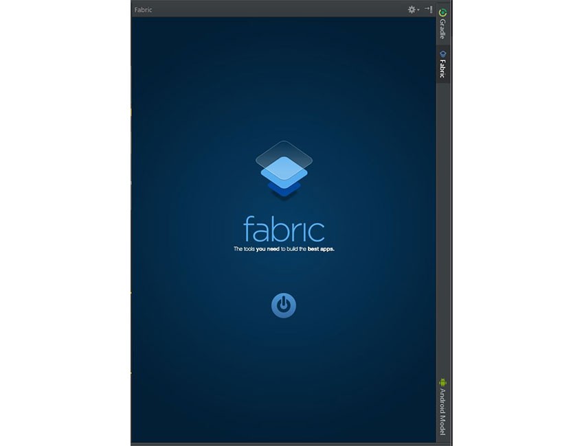 Fabric welcome screen in Android Studio 