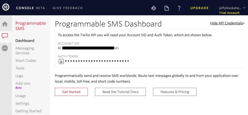 Building Startups Text and SMS - Twilio SMS Dashboard