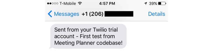 Building Startups Text and SMS - My First Twilio Text