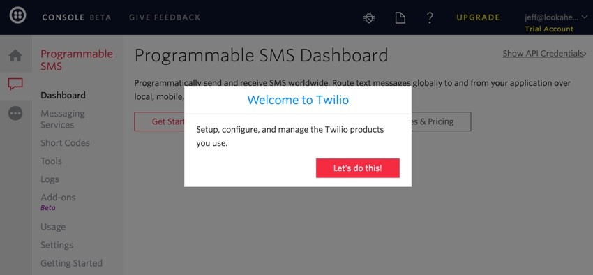 Building Startups Text and SMS - Twilio SMS Dashboard