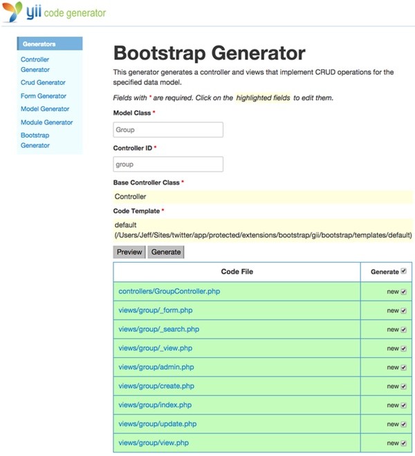 Bootstrap Generator