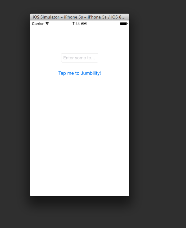 Sample Application screenshot