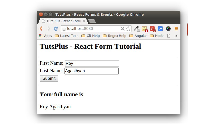 React Form App Form Fill 