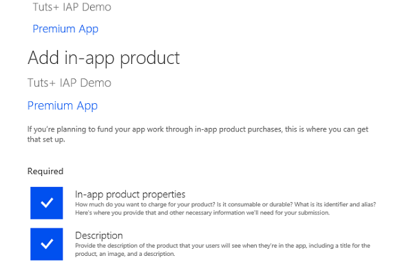 Add in-app product