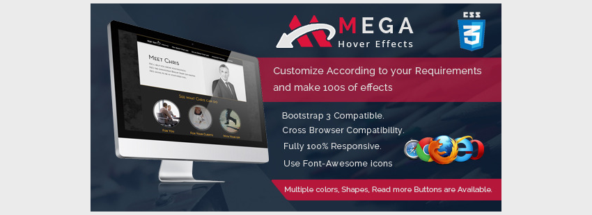 MegaHover Mouse Over Effects
