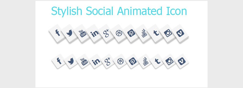 Stylish Social Media Animated Icons Style
