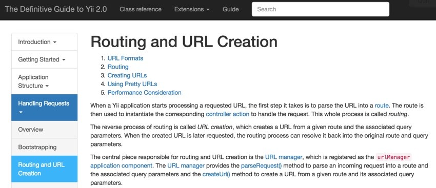 Yii2 Routing and URL Creation