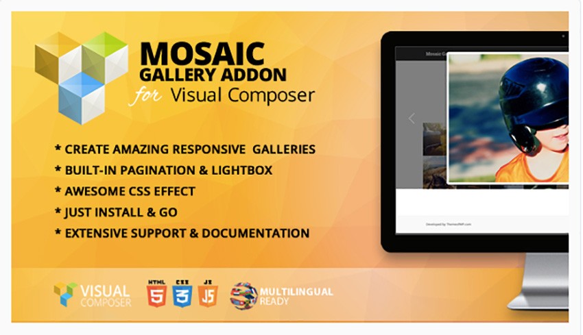 Mosaic Gallery Addon for Visual Composer