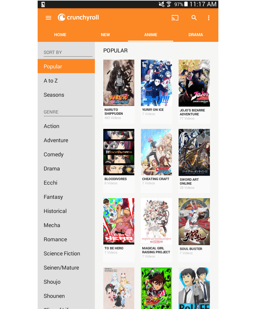 Crunchyroll Anime Gallery