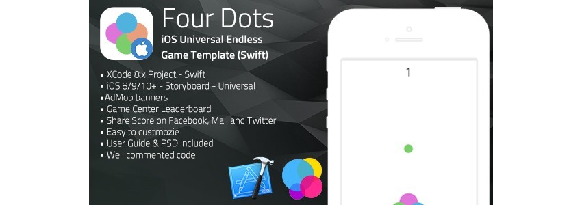 Four Dots iOS app template on CodeCanyon